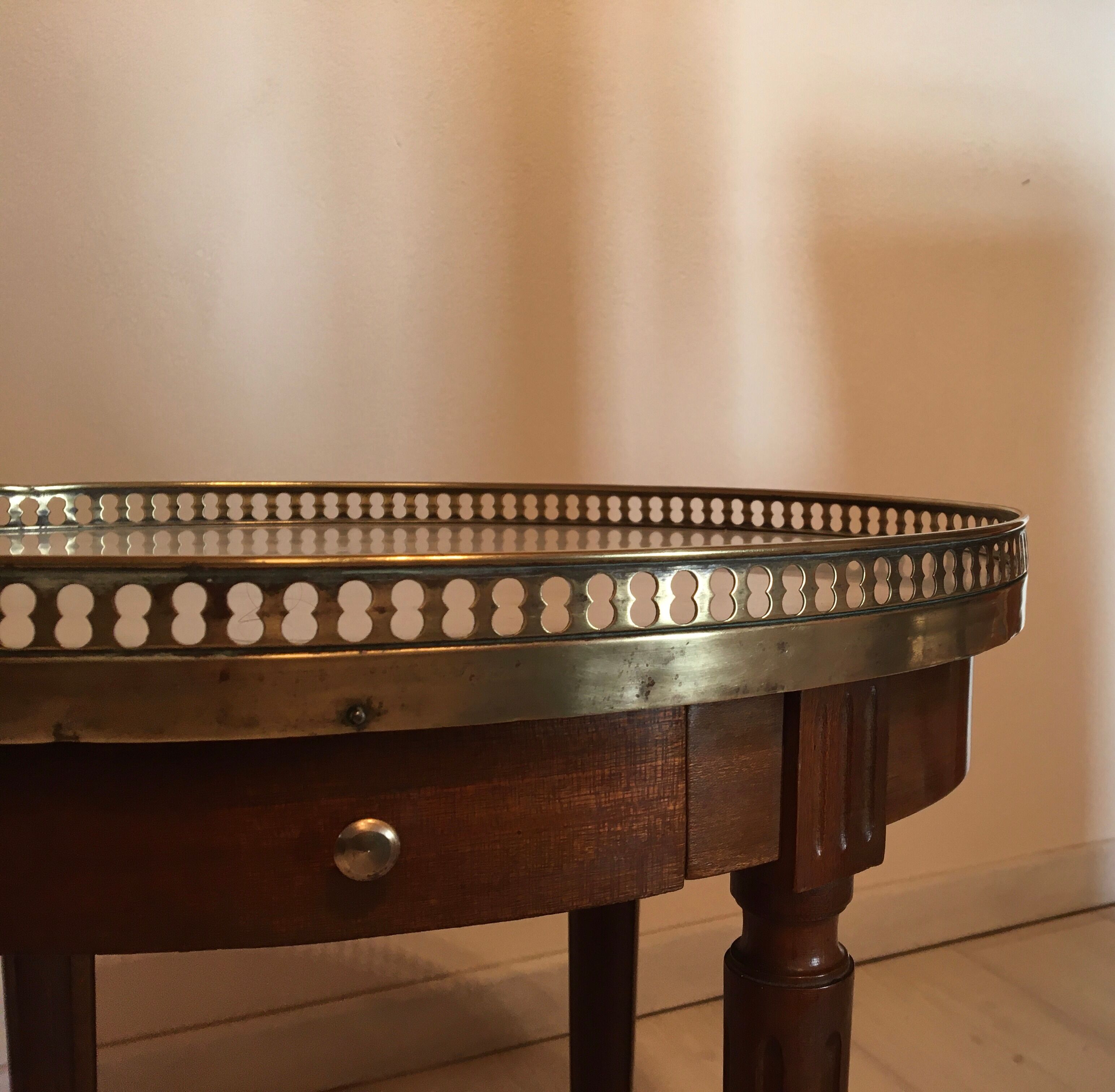 Healing hot Louis XVI marble and brass