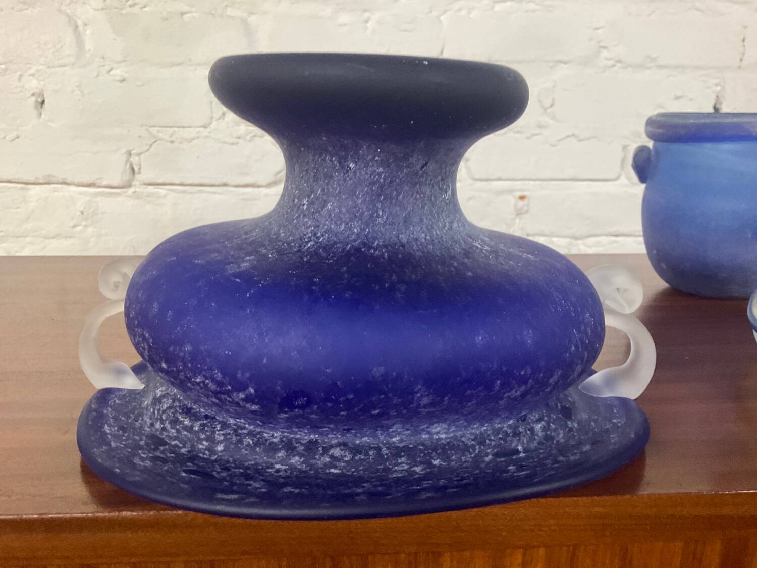 Trio of Murano “Scavo” plant pots from the 60s and 70s