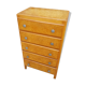 Ancient Commodity 5 Wood Drawers - Vintage 70s Alu Handles