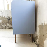 Commode vintage bleue