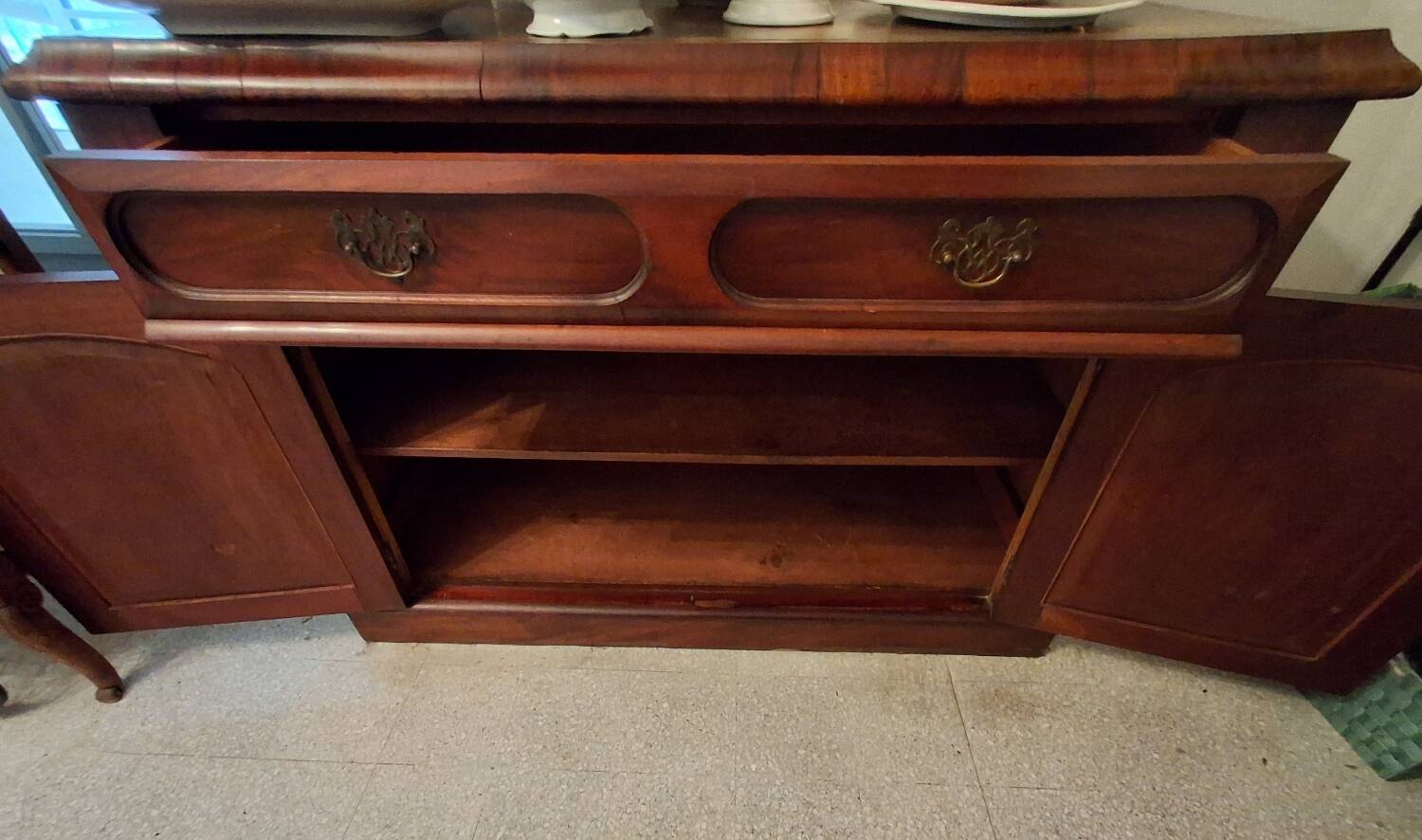 English buffet in mahogany