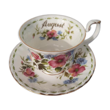 Royal Albert Cup August titled Poppy Series of the Months of the Year 1970