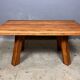 Table basse brutaliste pak rustique des années 70