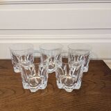 5 crystal whisky glasses