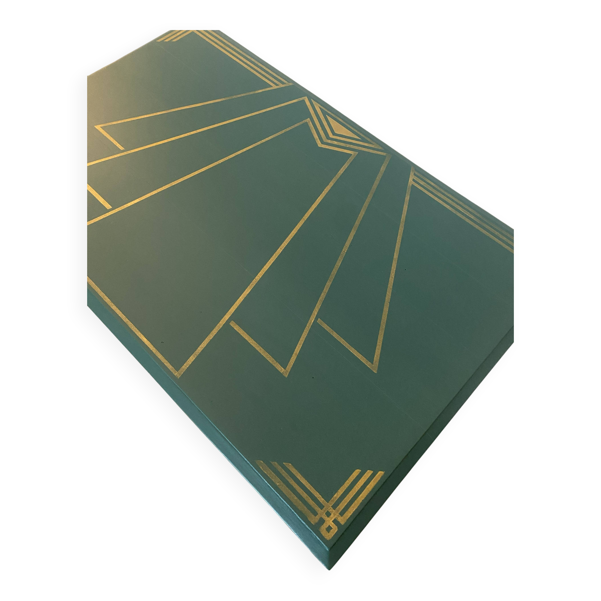 A 1950s desk reimagined in Art Deco style