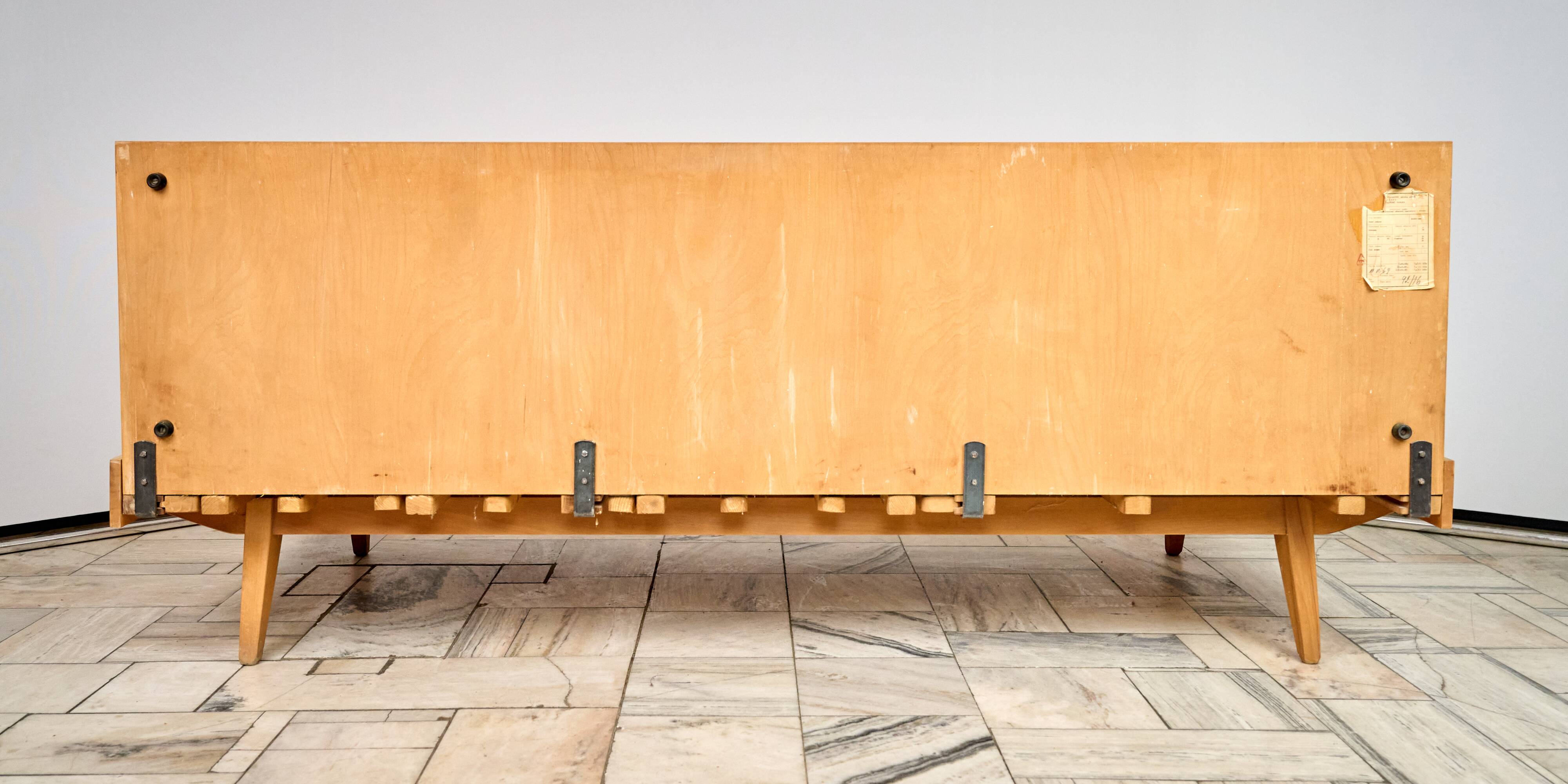 Vintage Modular Corner Sofa Bed with Ottoman, 1960s, Czechoslovakia