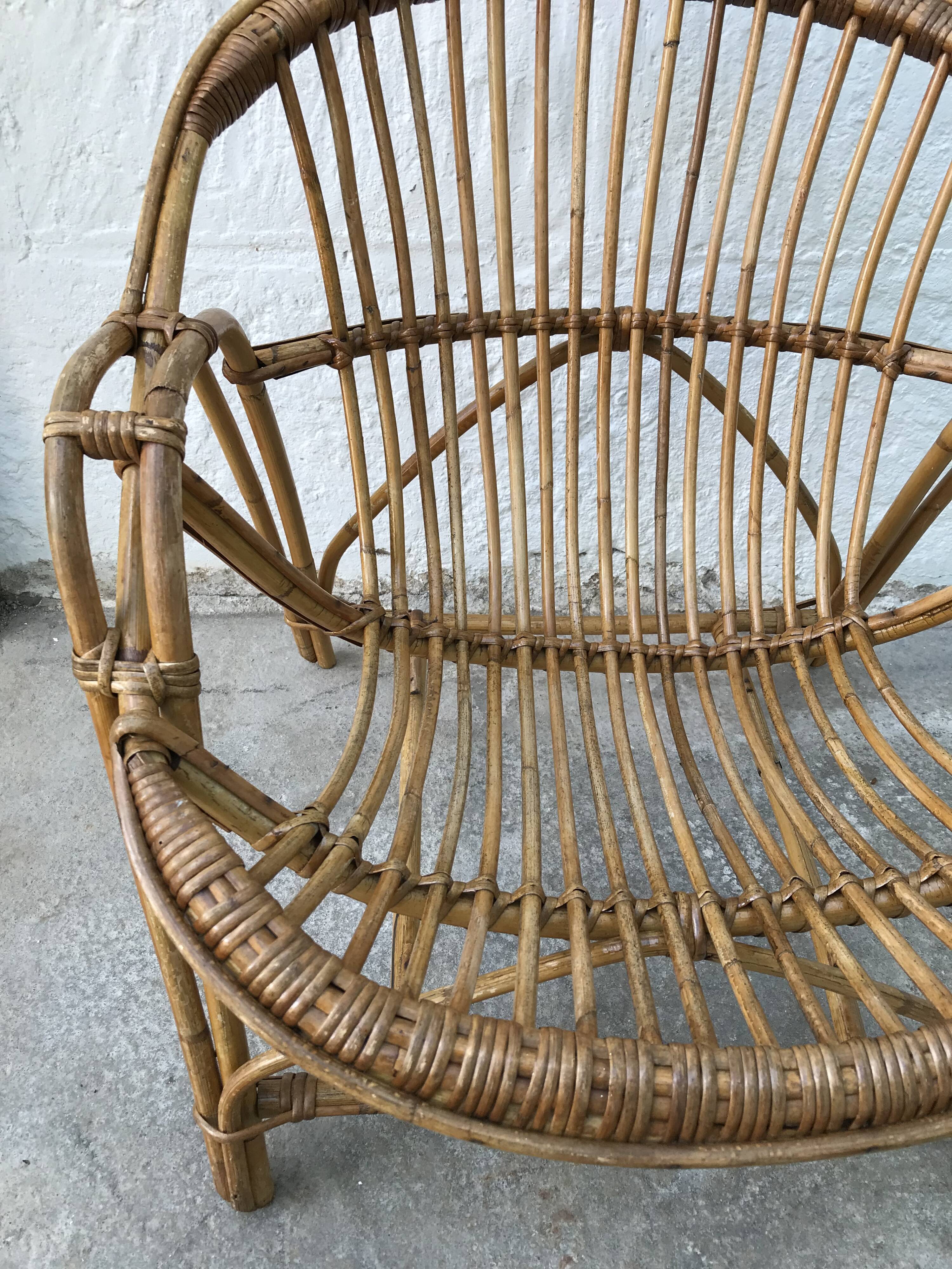 Armchair basket Adult rattan