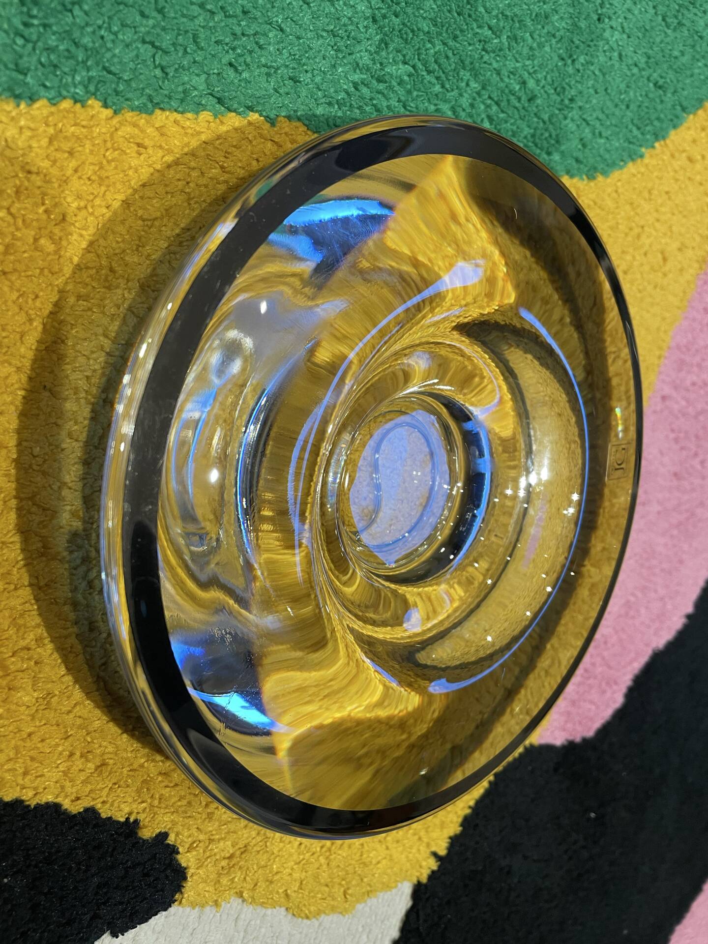 Cendrier en cristal JG Durand