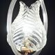 Lovely transparent Art Deco Barovier e Toso pendant light Murano glass, 1930s