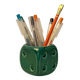 Porte-crayon en céramique en forme de dé