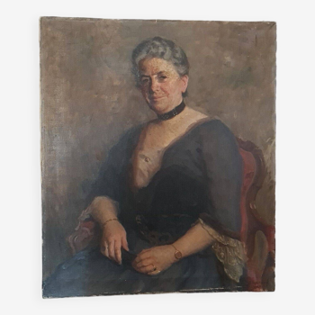 Portrait of a lady Emil Beurmann 1862-1951 Swiss painter Oil on canvas