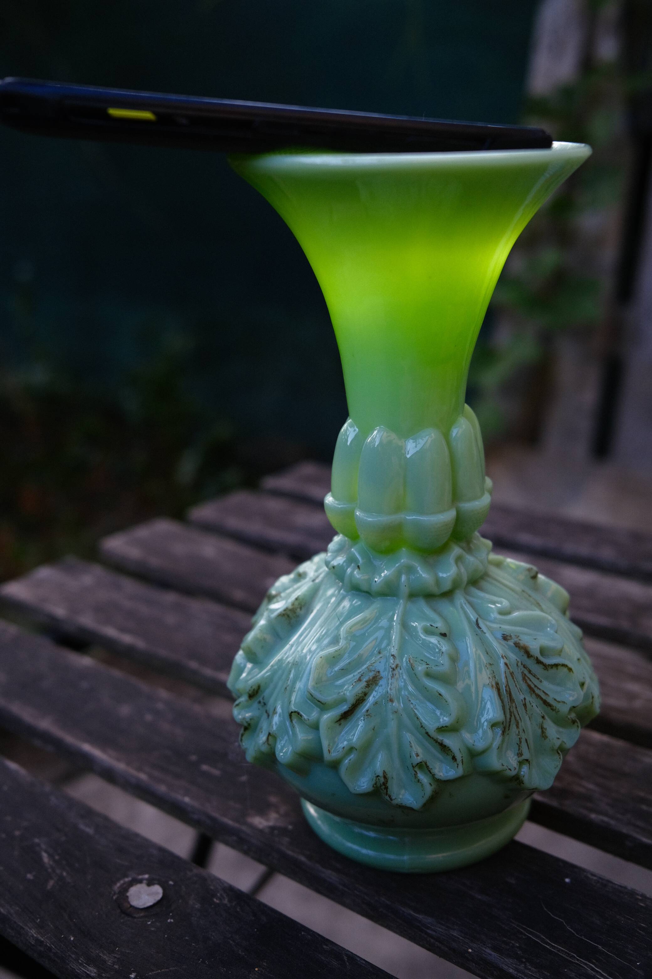 vase opaline 25 cm