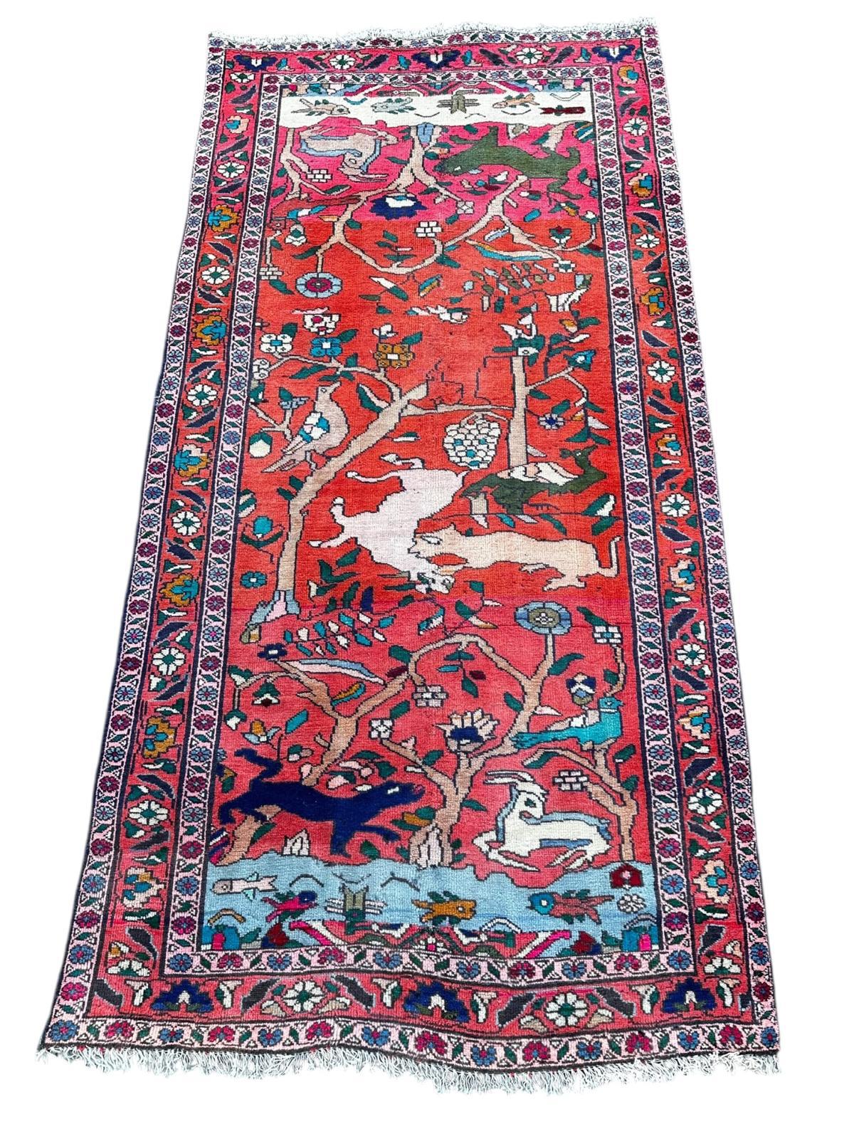 Handmade Persian rug 240cm x 120cm