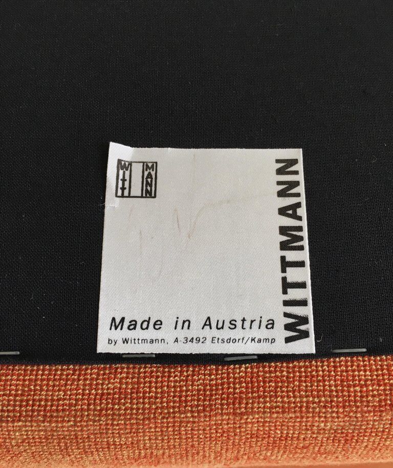 Orange armchair by Paolo Piva for Wittmann, Model Aura