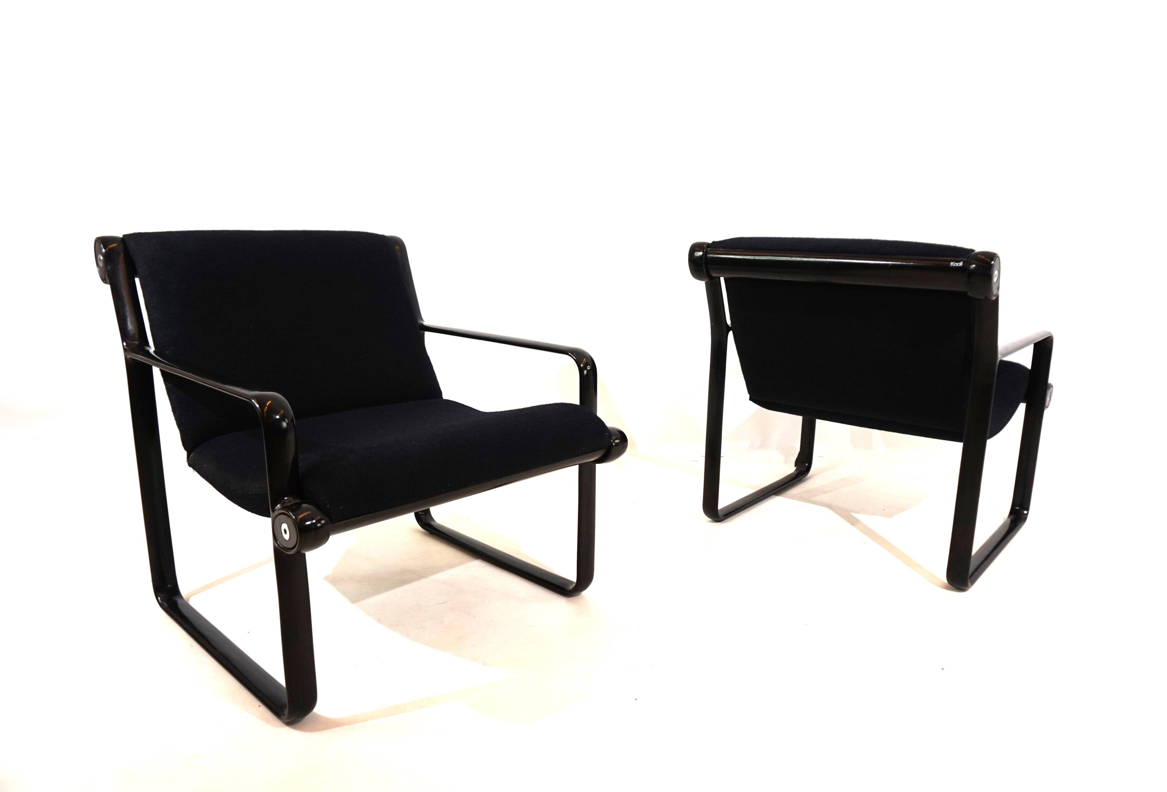 Lot de 2 fauteuils lounge Knoll Sling par Hannah&Morrison