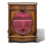 Vitrine basse en acajou anglaise