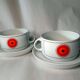 Thomas (Rosenthal) Eclipse Soup Bowl with Saucer Set of 2
