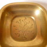 Vacuum plant decoration solid brass pocket