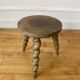 Wooden tripod stool