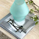Frosted glass mushroom lamp
