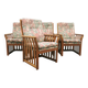 ensemble vintage de x4 fauteuils Schou Andersen
