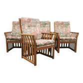 vintage set of x4 armchairs Schou Andersen