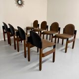Set of 8 postmodern THONET FLEX chairs designed by Gerd Lange, vintage 80s.