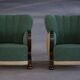 Paire de fauteuils lounge Art déco, fabriqués par un ébéniste danois, années 1940