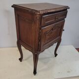 Louis XV style oak bedside table