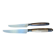 Service of 24 Art Deco knives with wooden handles and engraved metal ferrules from 1930.