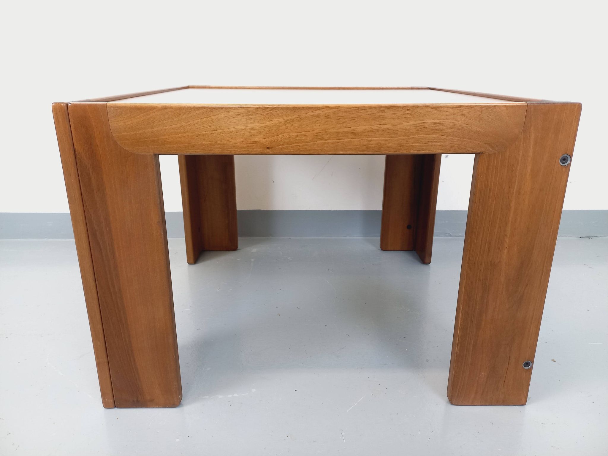 Vintage Italian square coffee table by Afra and Tobia Scarpa for Cassina