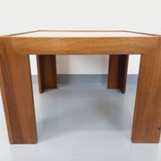 Vintage Italian square coffee table by Afra and Tobia Scarpa for Cassina