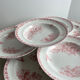 Set of 8 hollow plates - Onnaing Moisson Terre de fer
