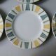 6 plates in Earthenware Digoin Sarreguemines, model Brigitte