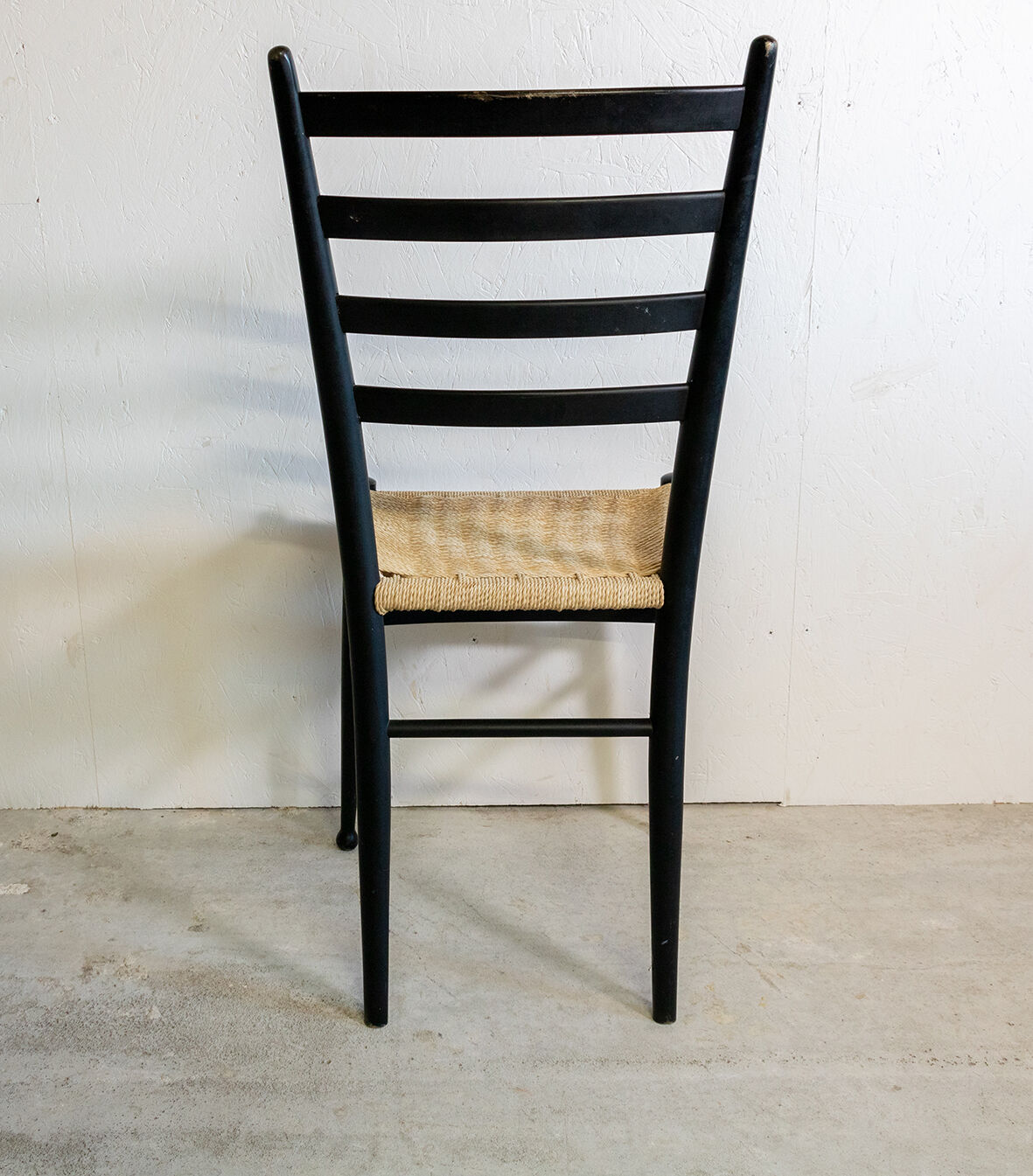 Otto Gerdau's wooden chair and rope, 1960s