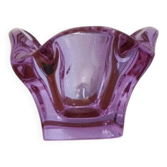 Cendrier en verre coloré, années 70