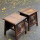 2 Breton bedside tables in solid wood