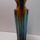 Vase polychrome art deco orchies