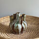 Glazed stoneware tulipiere signed
