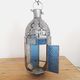 Old oriental lantern in metal and colored glasses - 1960