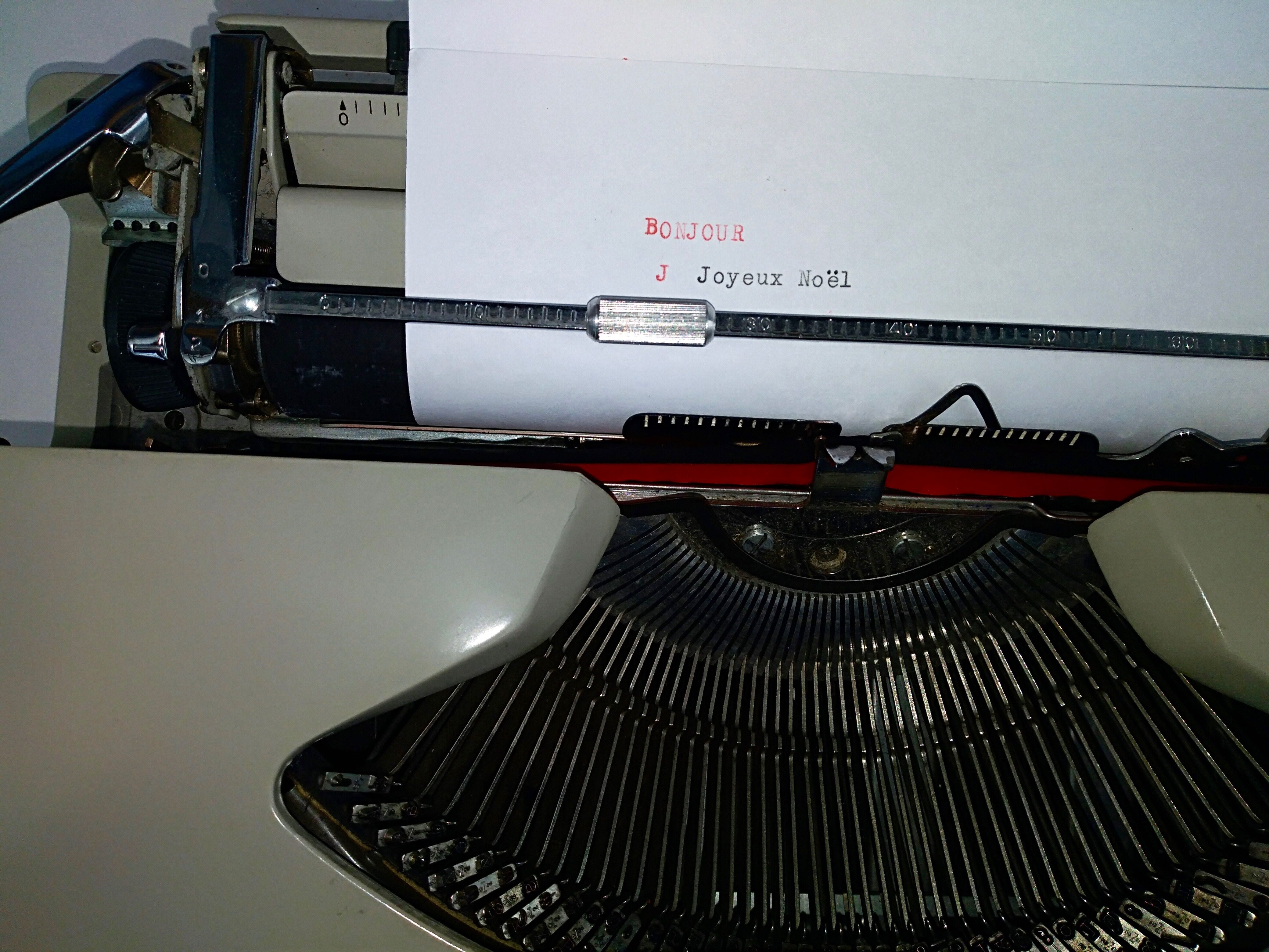 Underwood portable typewriter - satchel