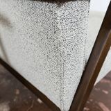 Paire de fauteuils beiges vintage 1960