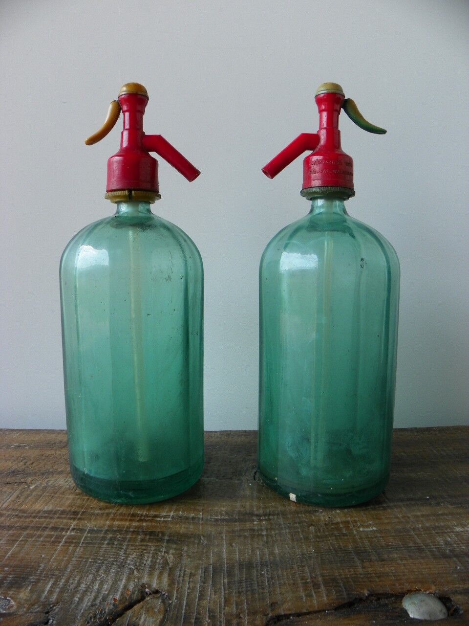Two biuty old siphons.