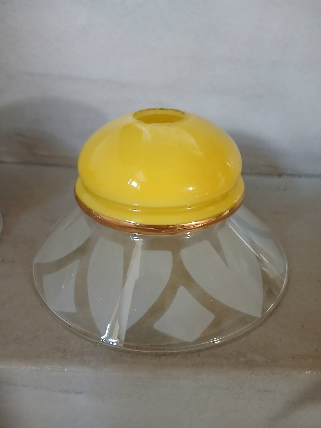 4 Art Deco glass pendant lights