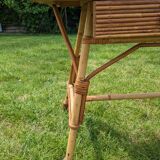 Rattan coffee table with drawer