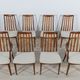 Mid-Century Teak and Fabric Dining Chairs by Leslie Dandy for G-Plan, 1960s, Set of 8