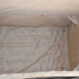 Large travel trunk with its cover