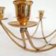 Chandelier en laiton des années 50