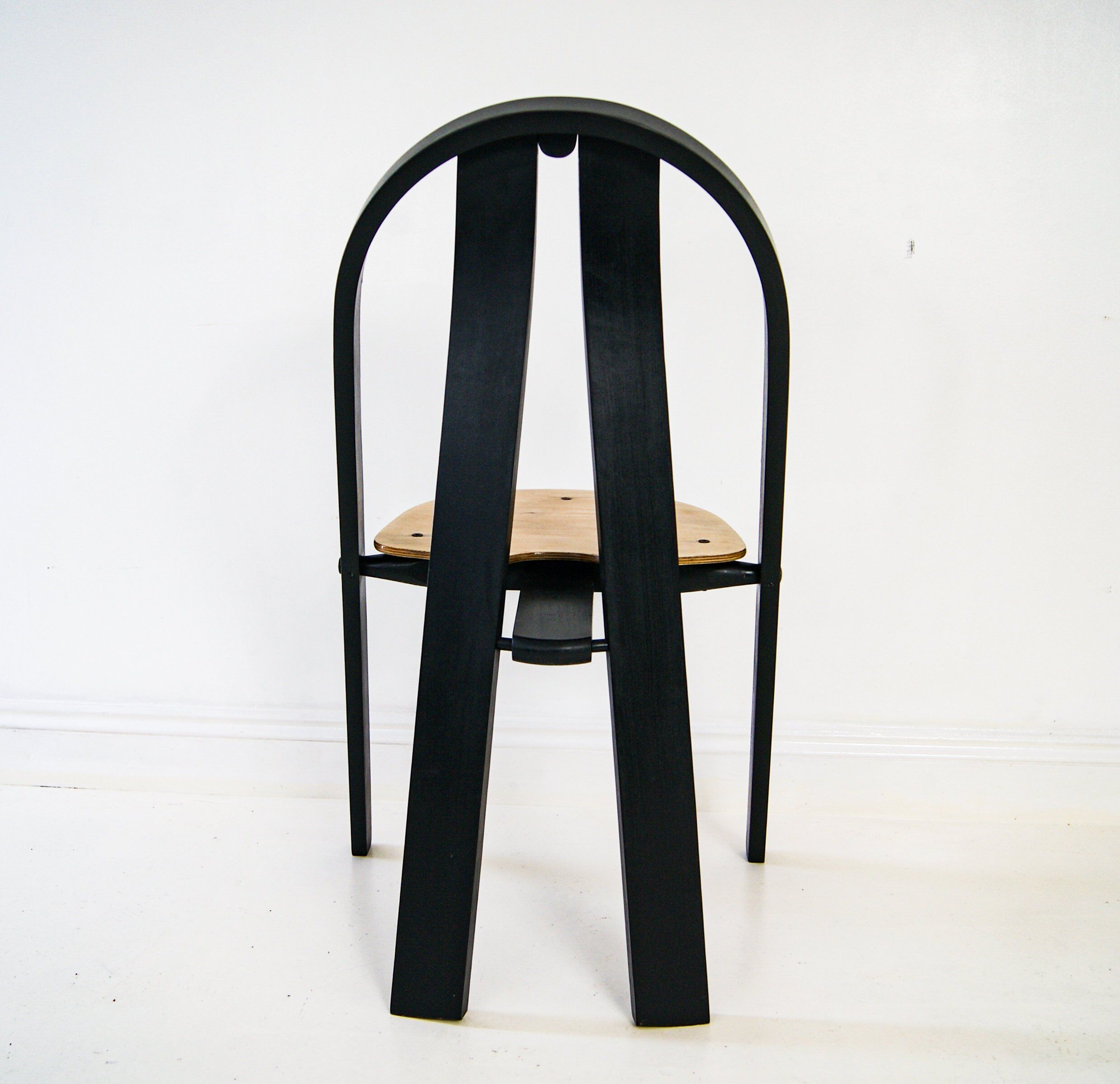 Set of 10 Danish Stacking Chairs in Beech