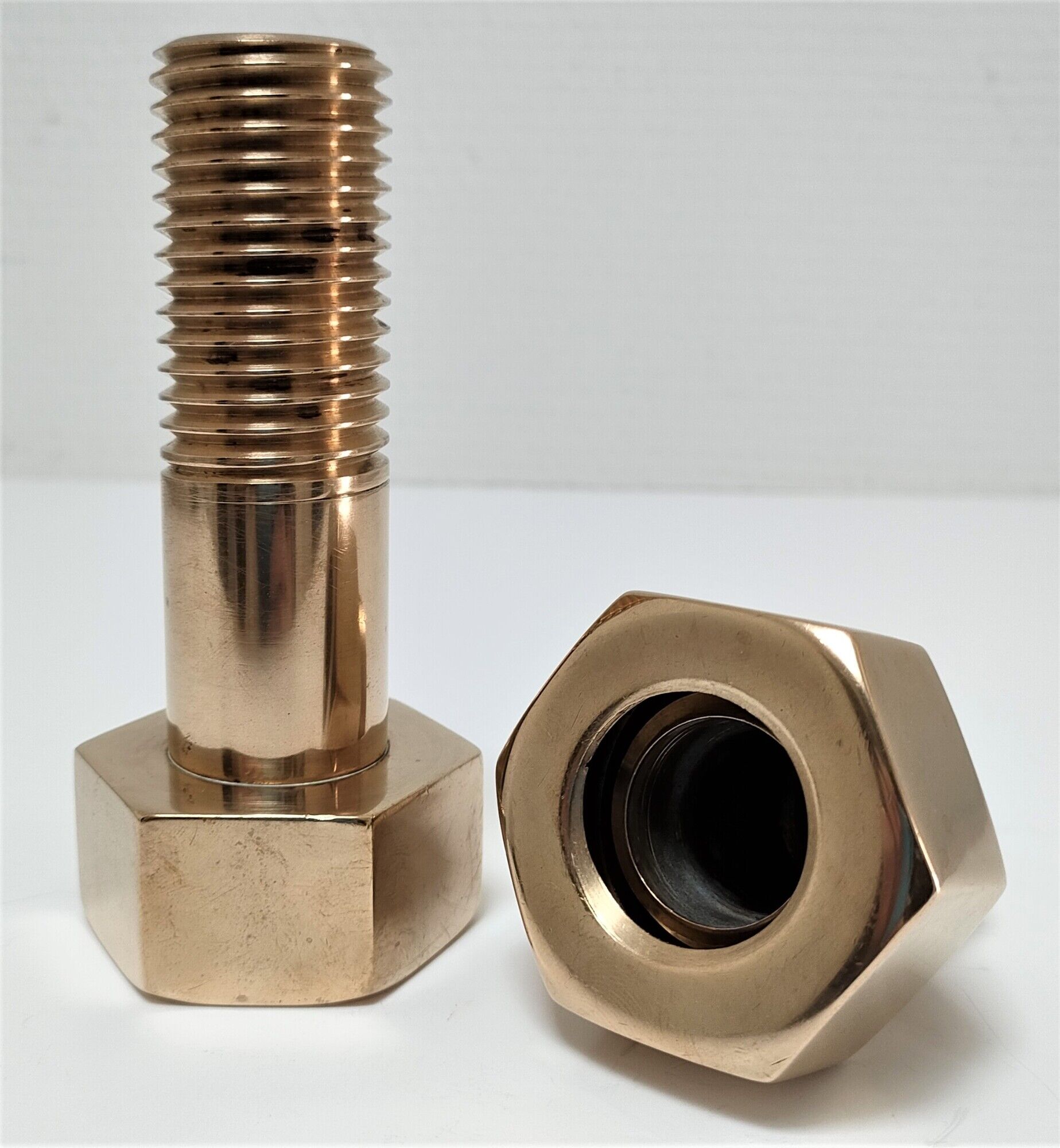 Box case solid brass shape nut bolt design 70s